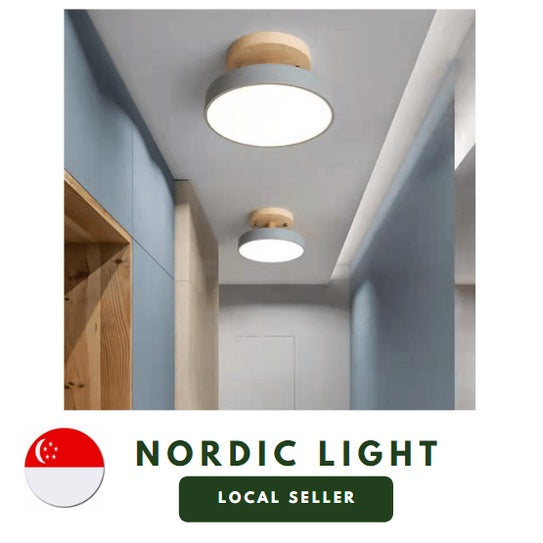 Premium Nordic Ceiling Light Spotlight Corridor Balcony Bathroom UFO TML