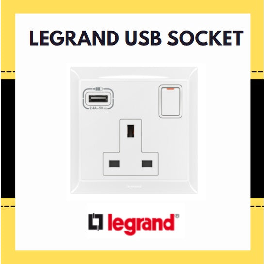 Legrand Belanko S 13A Socket with USB