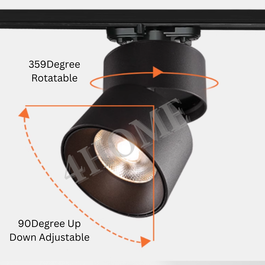 Minimalist Adjustable Track Round Cylindrical Spotlight LED 10W 3000K 4000K