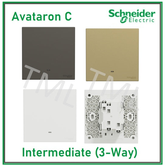 Schneider Avataron C Intermediate Switch 3 Way  Wine Gold Dark Grey White TML