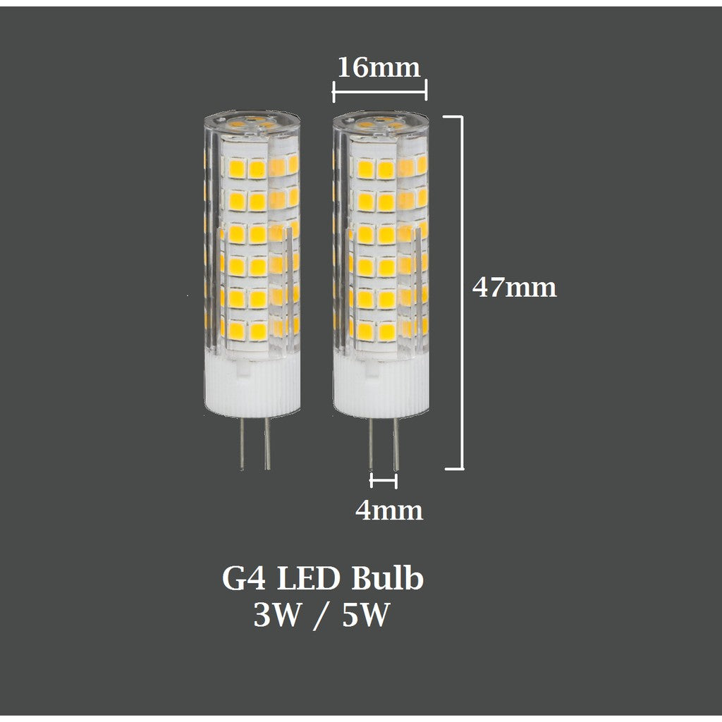 [SG Local Seller] [Bundle of 2] G4 G9 E14 LED Bulb 5W 220V-240V