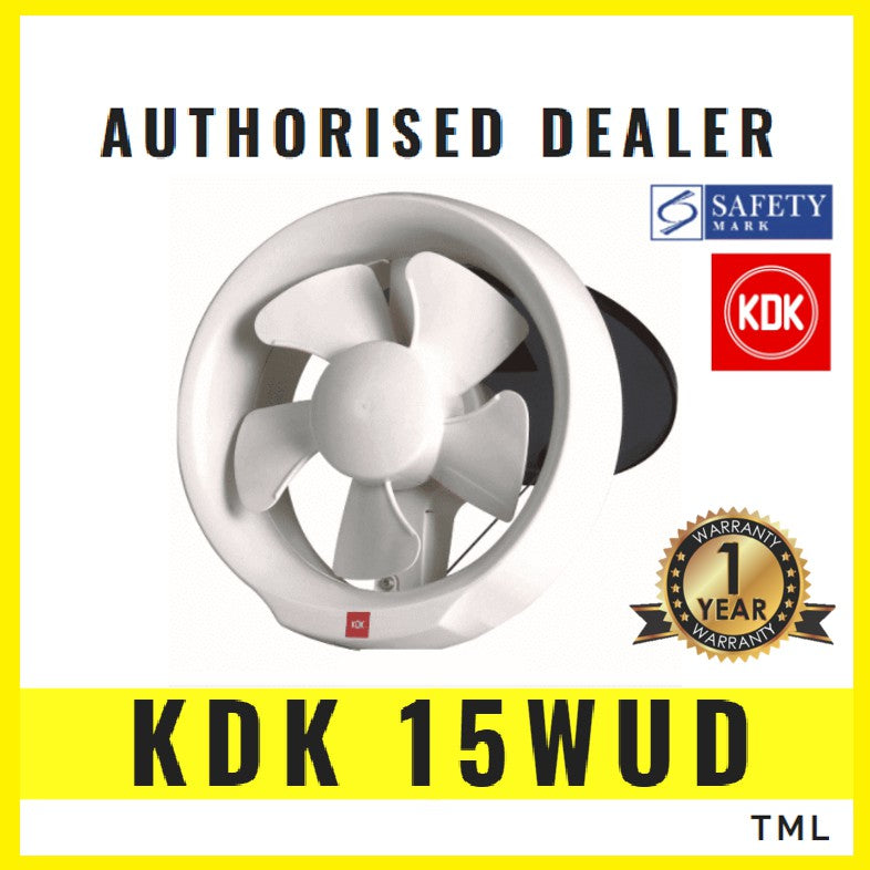 KDK 15WUD Exhaust Fan Window Mount Ventilating Fan Ventilation Glass 15 WUD TML