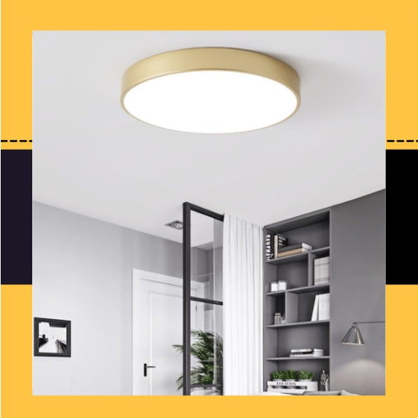 24W 36W Nordic LED Ceiling Light Minimal Ceiling Light Gold Design- Daylight Warm White Tri-tone Macaron