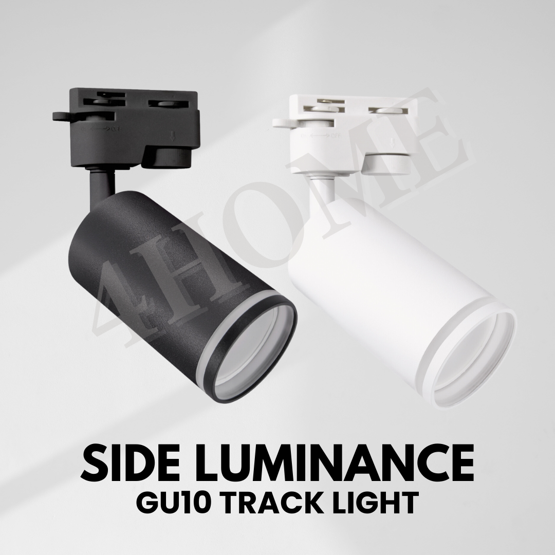 Modern Monochromatic Side Light Luminance GU10 Track Holder Track Light