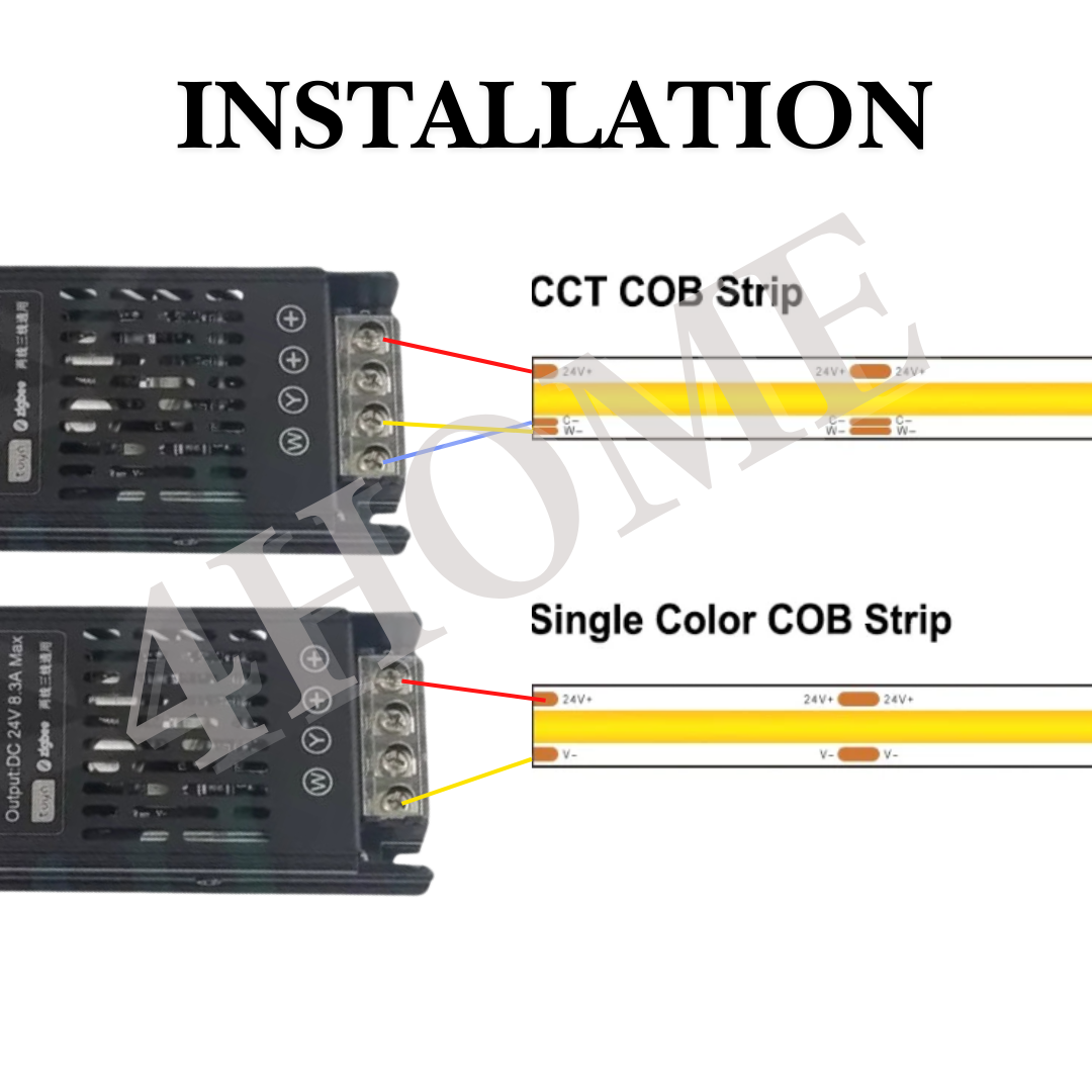 Premium Slim 24V Zigbee Tuya 2in1 Dimmable Smart Led Driver Transformer 150W 300W for CCT Single Tone LED Strip