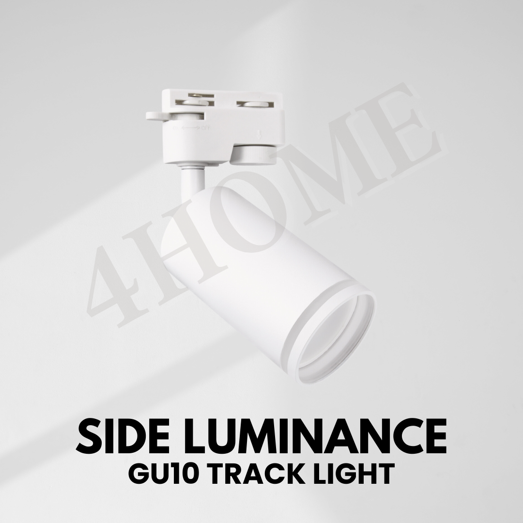 Modern Monochromatic Side Light Luminance GU10 Track Holder Track Light