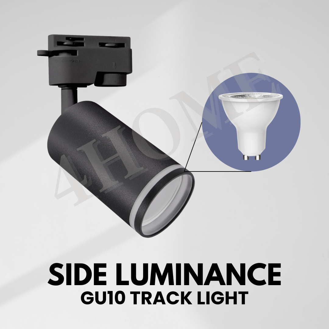 Modern Monochromatic Side Light Luminance GU10 Track Holder Track Light