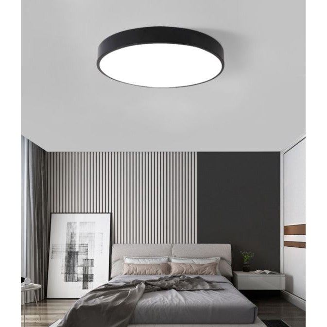 TML 18W 24W 36W Black White Green LED Nordic Minimal Ceiling Light - Daylight Warm White Tri-tone Macaron