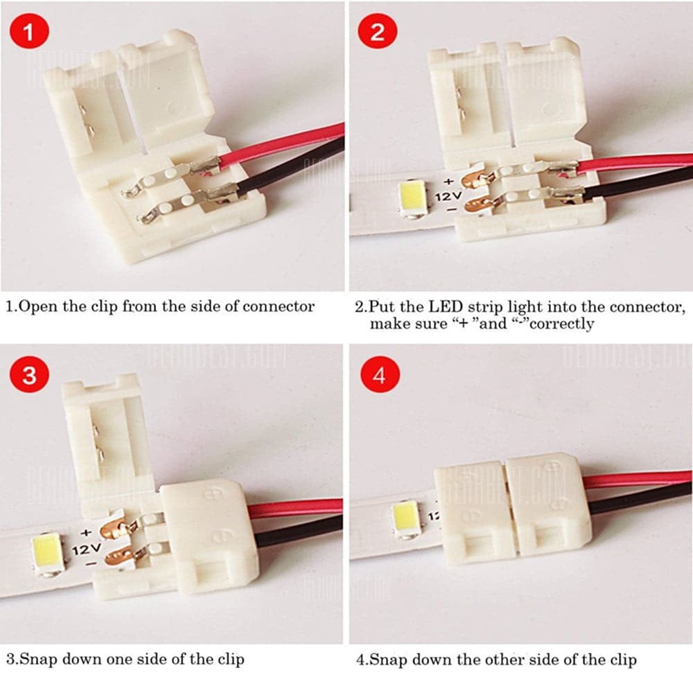 TML LED Strip Light Connector 10mm 5050 5730