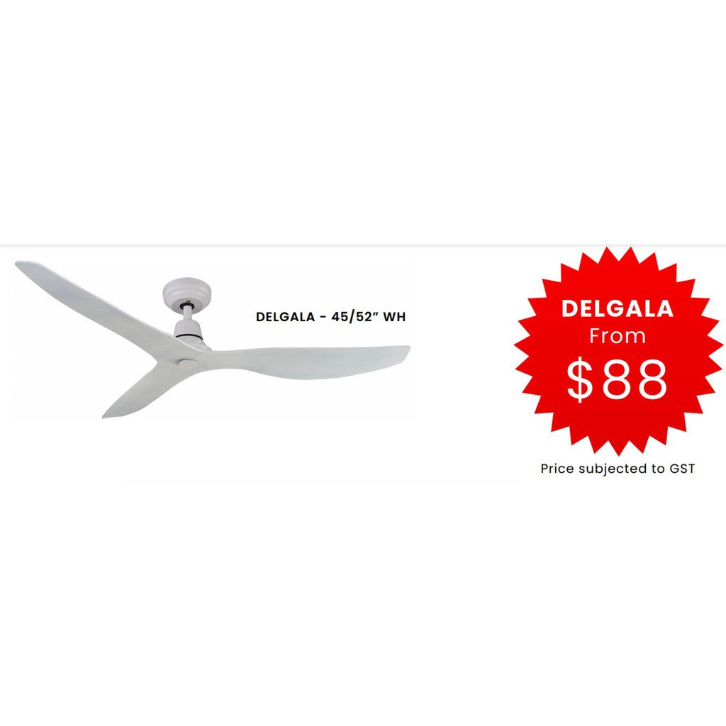 Fanco DELGALA DC Ceiling Fan 45" 52" (Safety Mark)