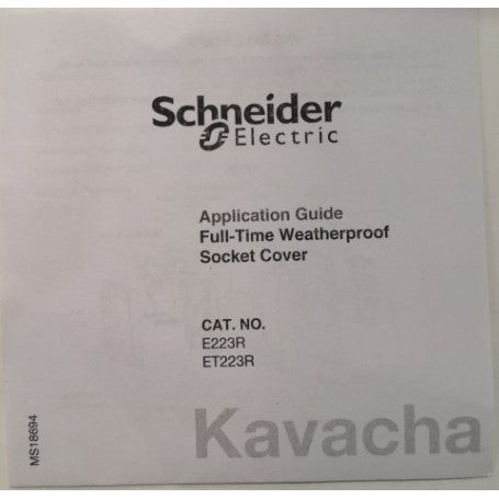 Schneider Electric Kavacha Weatherproof Socket Cover Switch Cover Waterproof Protector Cover 1G 2G 1Gang 2Gang TML