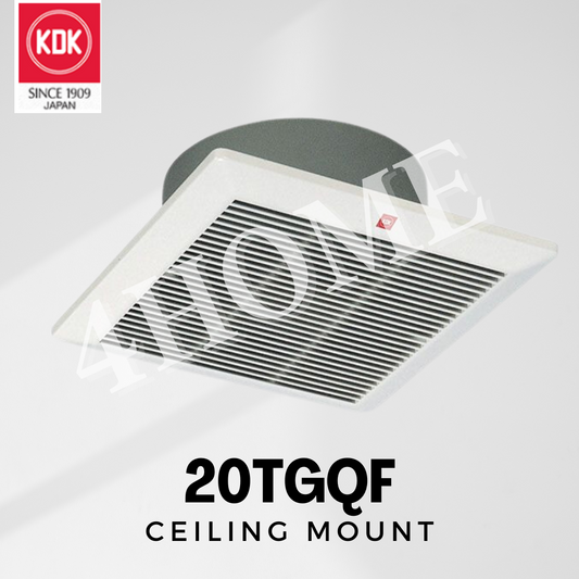 KDK 20TGQF 20CQT1 Exhaust Fan Ceiling Mount Ventilating Ventilation Fan