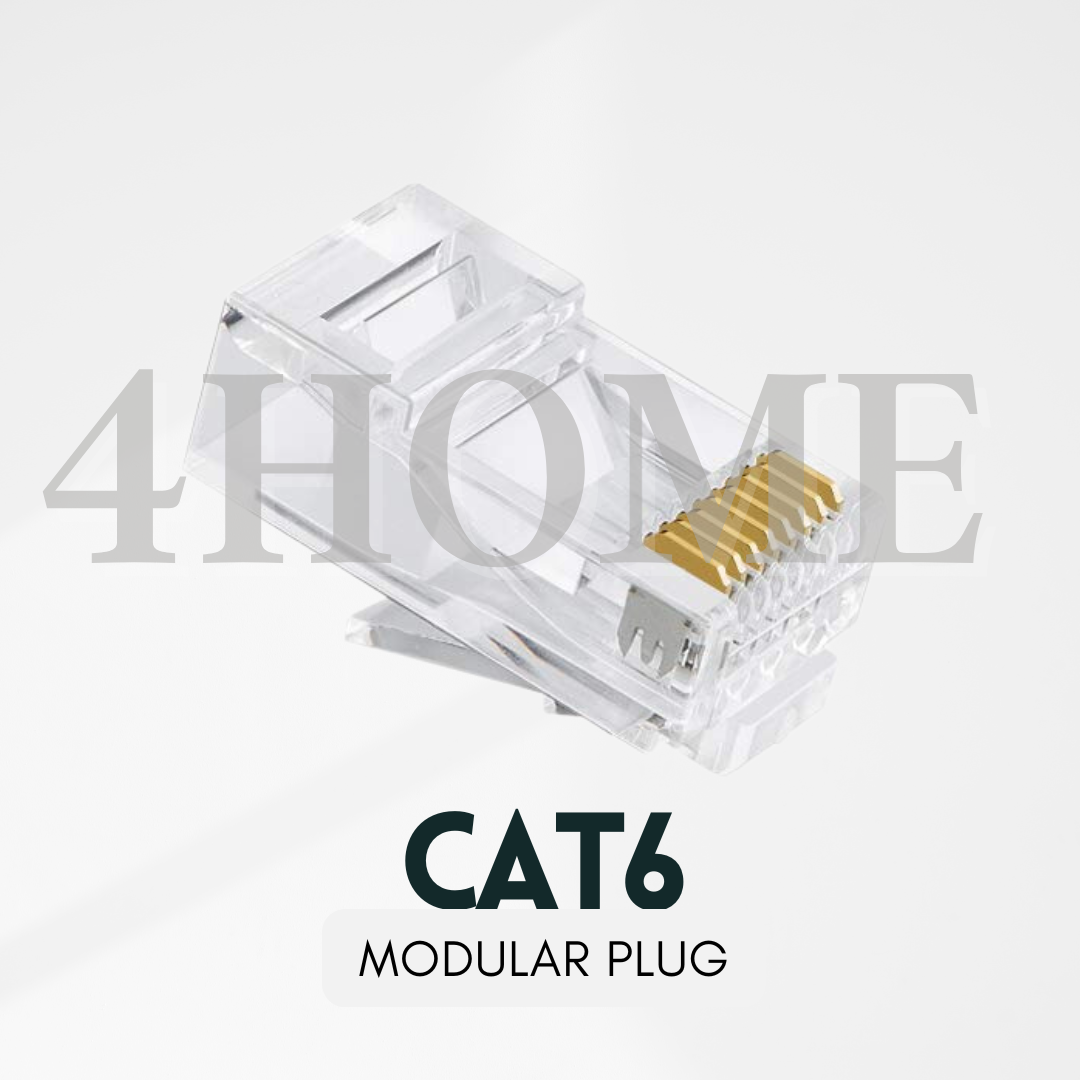 CAT6 CAT6A RJ45 Modular Plug and Boot Cover for Data Cable