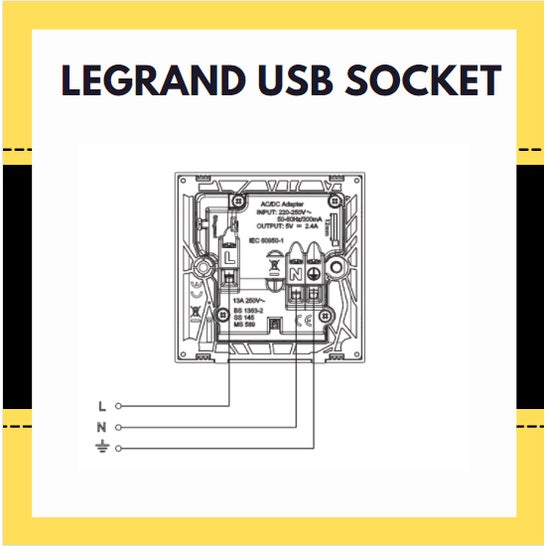 Legrand Belanko S 13A Socket with USB