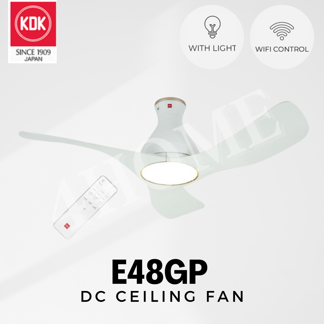 KDK Airy 48" E48GP E48HP Smart Ceiling Fan with Wifi