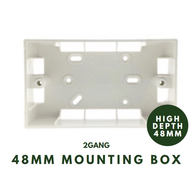 48mm PVC Mounting Box High Depth CHW