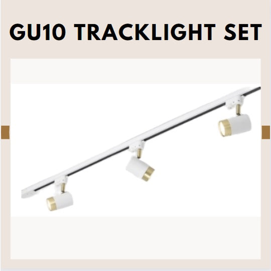 White Gold Black Gold GU10 Track Light TML