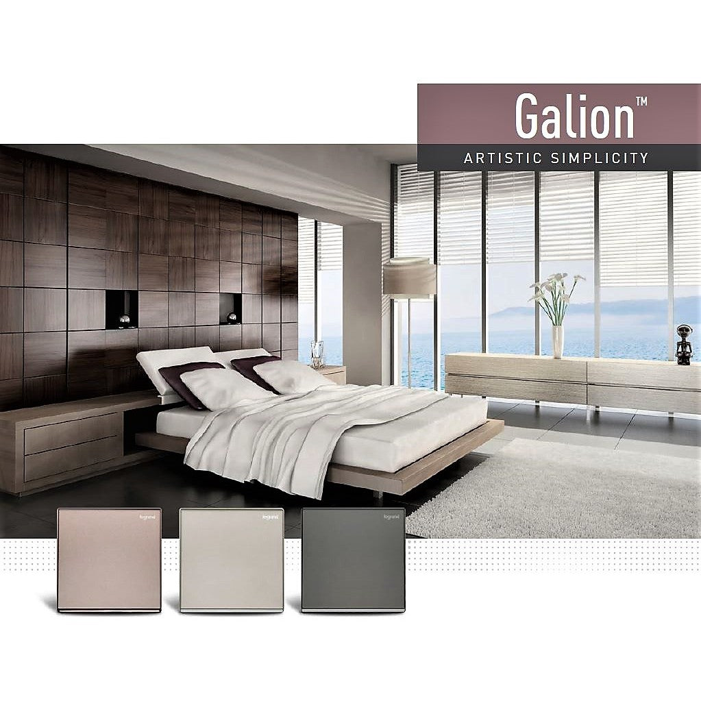 Legrand Galion Blank Plate 1Gang (Champagne, Rose Gold, Dark Silver, Black) 1G 1 Gang TML