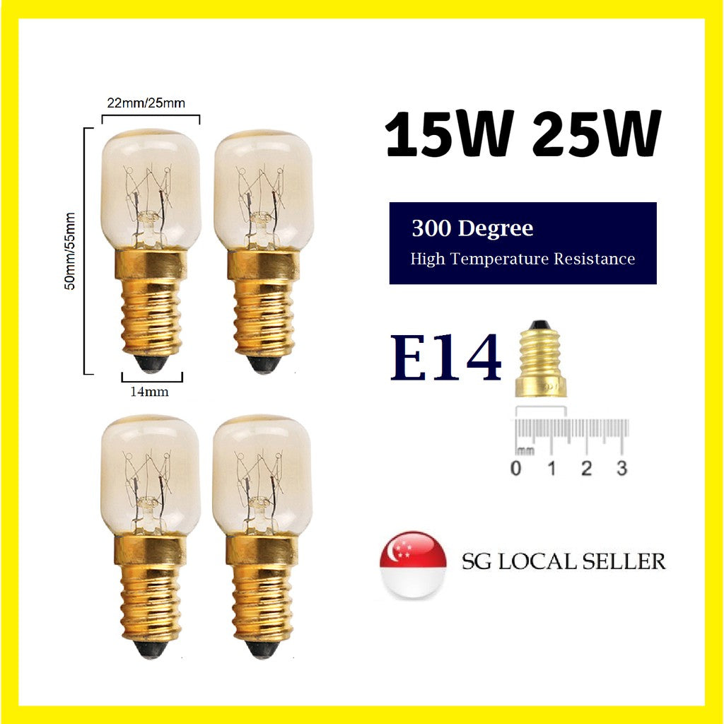 [SG Local Seller] E14 Oven Light Bulb 15W 25W