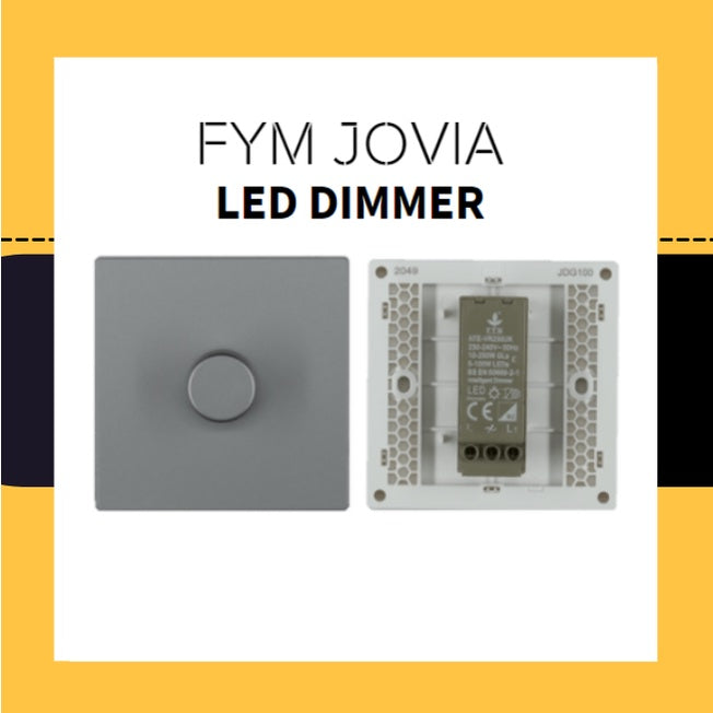 FYM Jovia LED Dimmer for lighting Matt Black Space Grey White