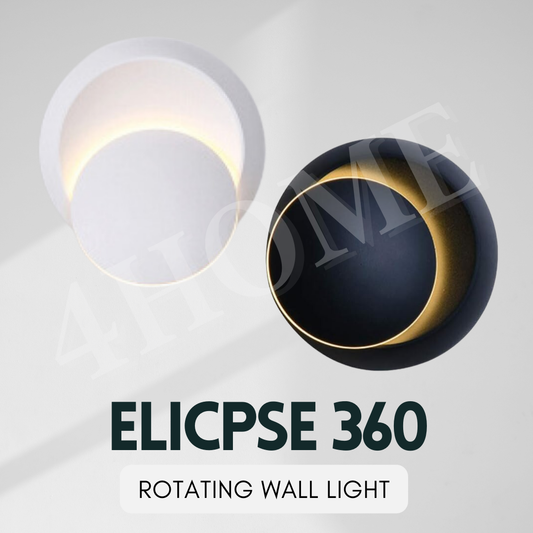 Premium Modern Eclipse Moon Rotating LED Wall Light