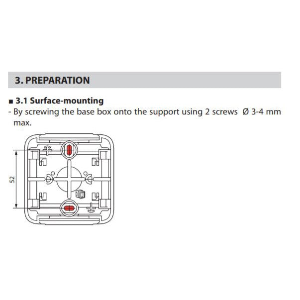 Legrand Outdoor Weatherproof Door Bell Switch 10A Waterproof