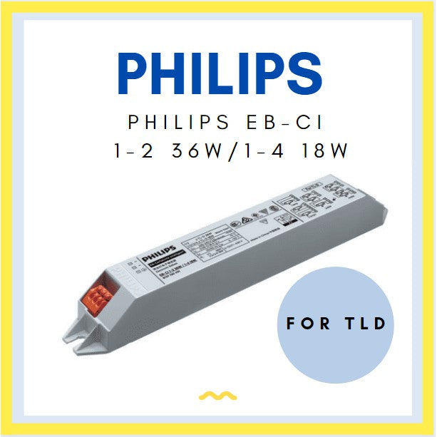 Philips Electronic Ballast EB-Ci 1-2 36W / 1-4 18W EB-Ci 1-2 14-28W for TL5 TLD