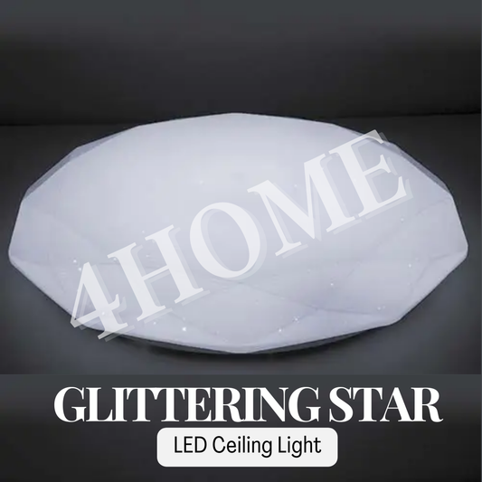 Glittering Star Design LED Ceiling Light Tri-tone Daylight Warm White Remote Control