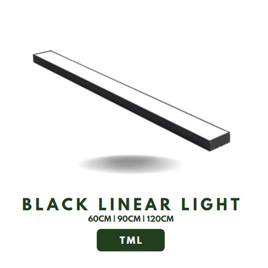 Premium Black White Linear Light Pendant and Surface Mount Type TML