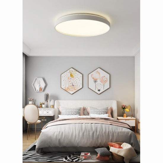 Premium Black White LED Surface Ceiling Light Minimalist 12W 24W 36W Daylight Living Room Bedroom TML