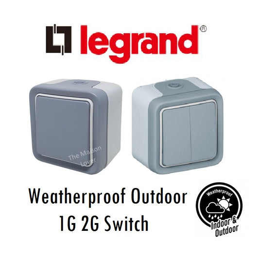 Legrand Outdoor Weatherproof 1Gang 2Gang Switch IP55 Waterproof