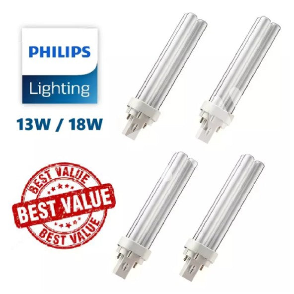 [Bundle 4 / Bundle 2] Philips Master PLC 2Pin 2P 2 Pin 13W 18W 827 840 865 PL-C