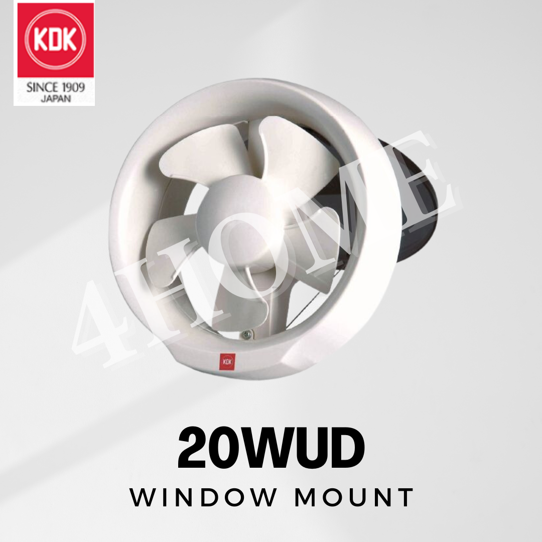 KDK 20WUD Exhaust Fan Window Mount Ventilating Fan Ventilation Fan Glass 20 WUD TML