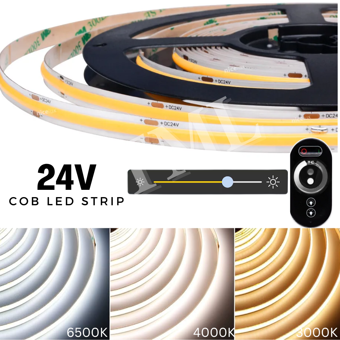 TML 24V COB LED Striplight Strip Light 5meters Extra Bright Improved Version