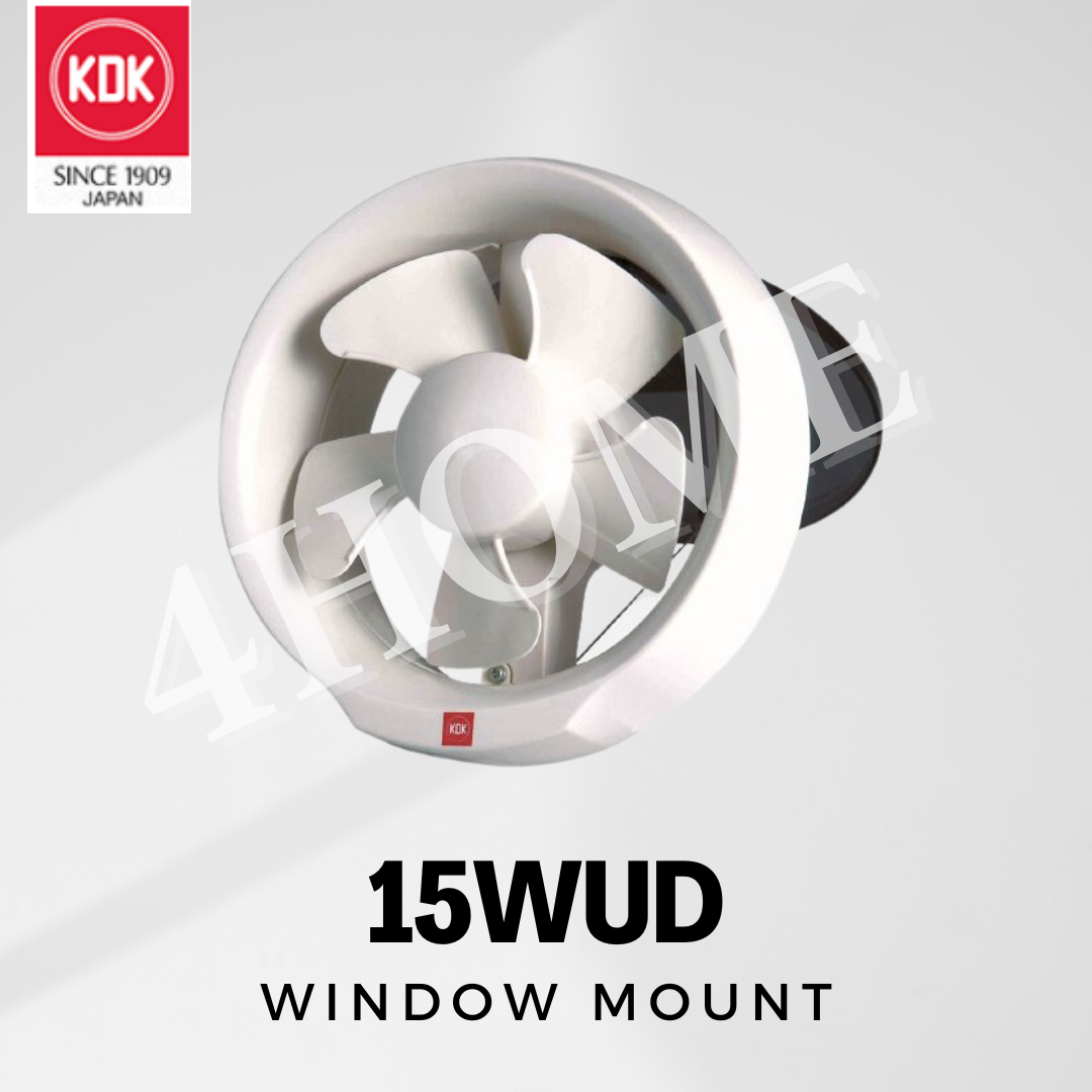 KDK 15WUD Exhaust Fan Window Mount Ventilating Fan Ventilation Glass 15 WUD TML