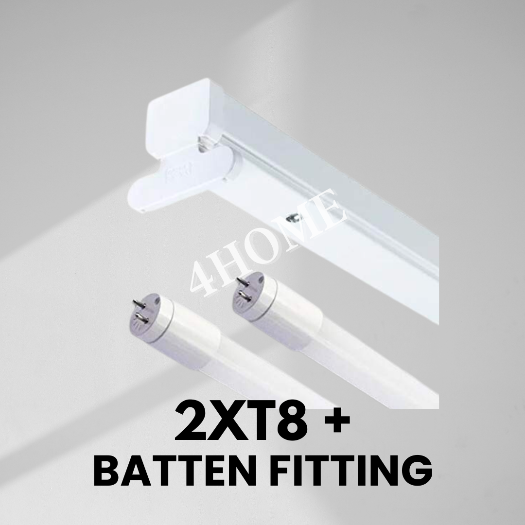 T8 Tube Batten Fitting Housing with T8 LED tube optional