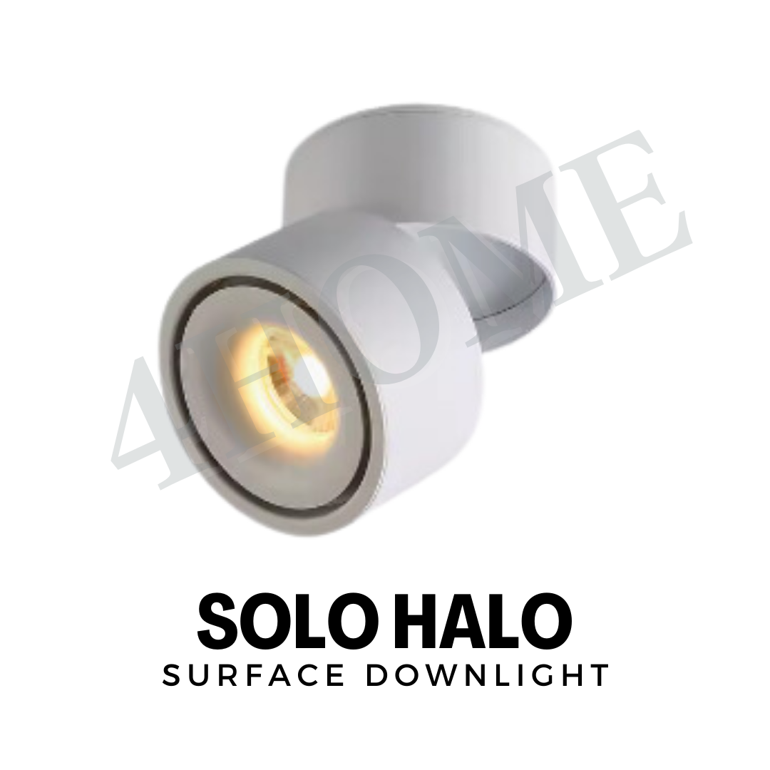 Premium White Black Single Head Double Head Halo Cylindrical Spotlight Surface Mounted Downlight