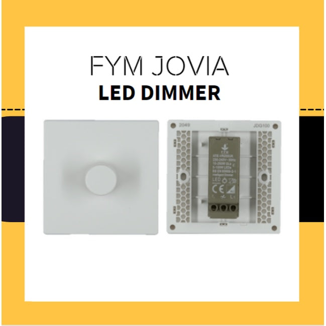 FYM Jovia LED Dimmer for lighting Matt Black Space Grey White