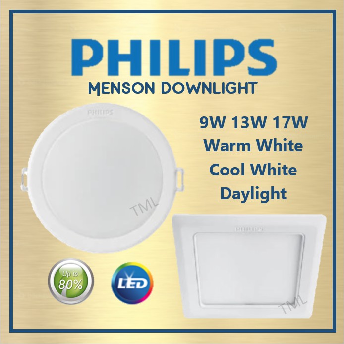 Philips Meson Downlight 9W 13W 17W Warm White Cool White Daylight Down Light TML