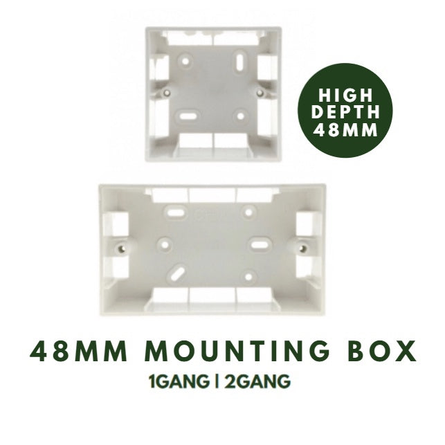 48mm PVC Mounting Box High Depth CHW