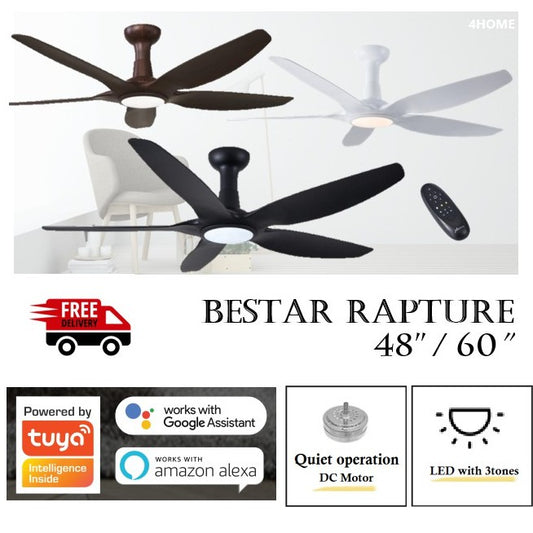 Bestar Rapture 48inch 60inch Wifi Smart DC Ceiling Fan