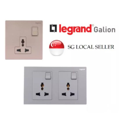 Legrand Galion Socket Champagne Rose Gold Dark Silver White