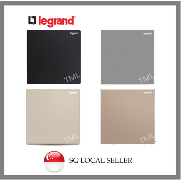 Legrand Galion Blank Plate 1Gang (Champagne, Rose Gold, Dark Silver, Black) 1G 1 Gang TML