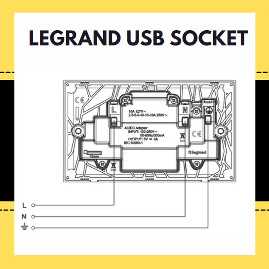 Legrand Belanko S 13A Socket with USB