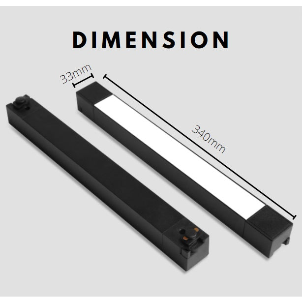 Linear Track Light Flood Light Diffuser Extra Bright Plug and Play 20W TML