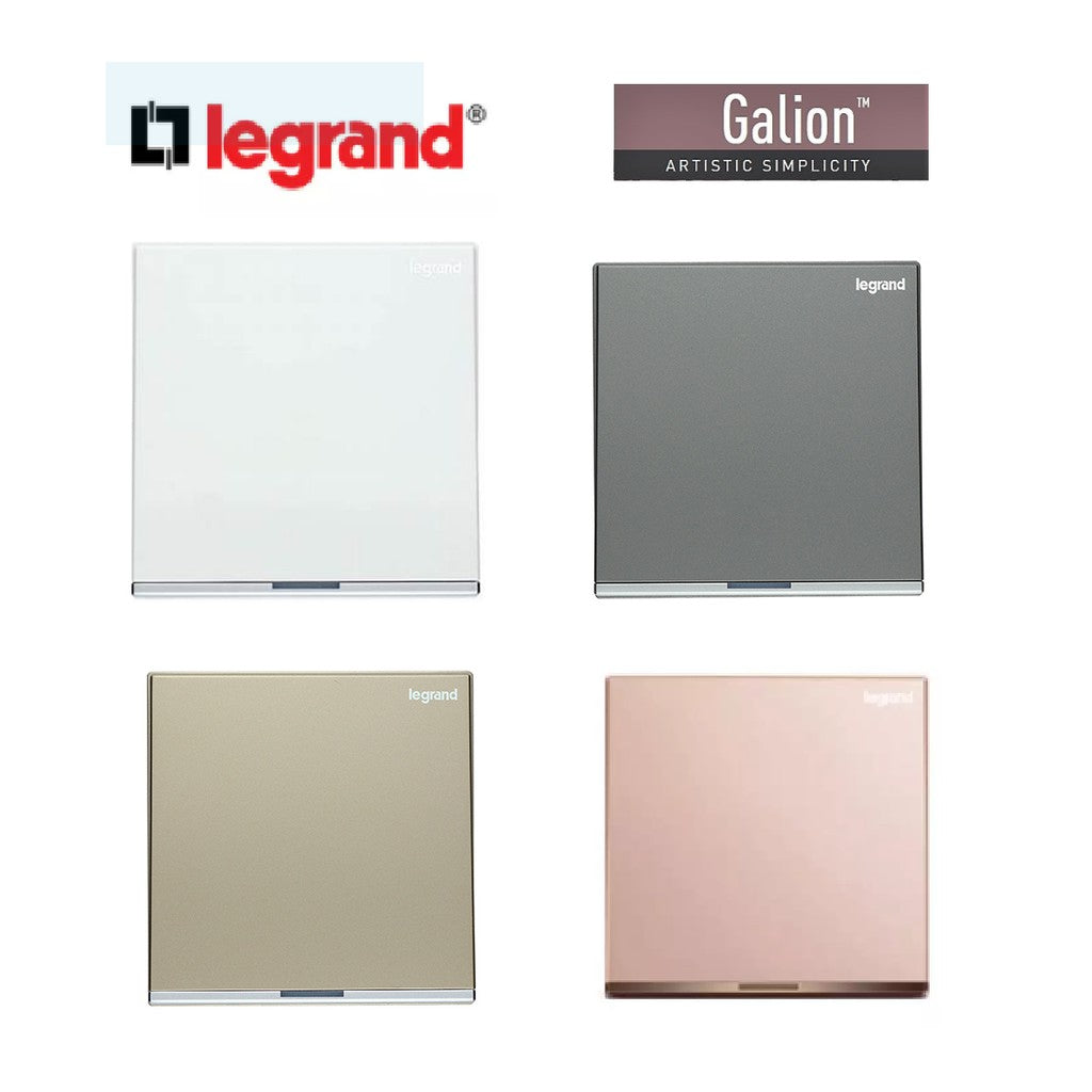 Legrand Galion 20A Water Heater Double Pole Switch 1G1W 2G1W 1G2W DP (Champagne, Rose Gold, Dark Silver, White)