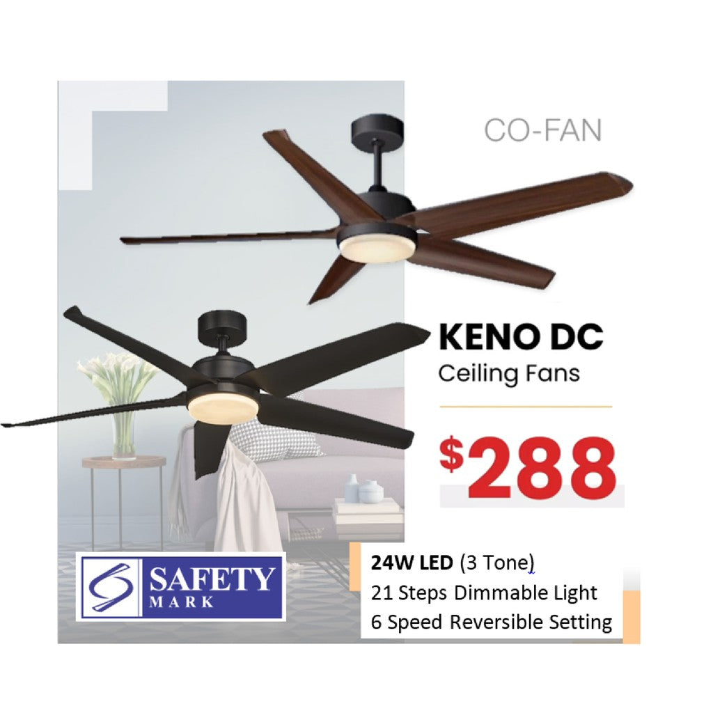 [Installation] Fanco KENO 52" 5 Blades DC Ceiling Fan 24W LED Dimmable 3 Tone