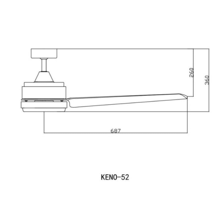 [Installation] Fanco KENO 52" 5 Blades DC Ceiling Fan 24W LED Dimmable 3 Tone