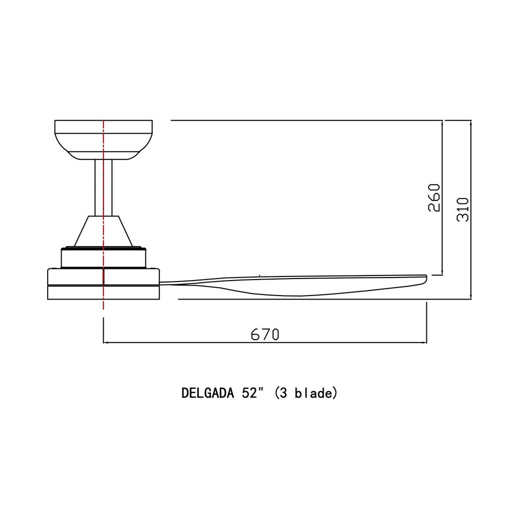 Fanco DELGALA DC Ceiling Fan 45" 52" (Safety Mark)