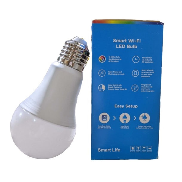 [SG Stock] TML E27 WIFI Smart LED Bulb RGB + W Dimmable 9W Works with Google Home Amazon Alexa